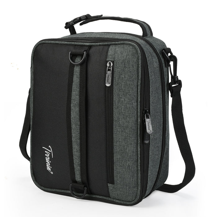 Tirrinia Expandable Insulated Lunch Cooler Bag Patchwork Color