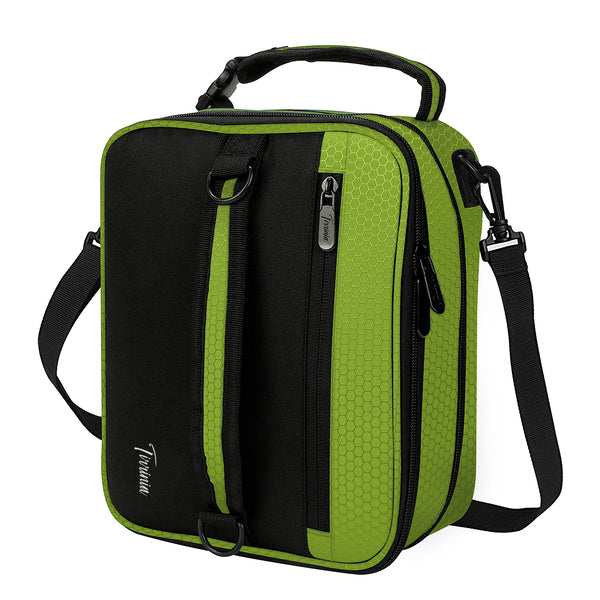 Tirrinia Expandable Insulated Lunch Cooler Bag Patchwork Color