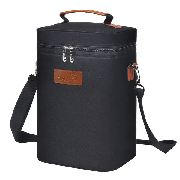 Tirrinia 4 Bottle Wine Cooler Tote Bag for Wine Travel