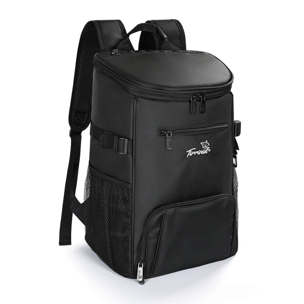 Tirrinia Cooler Backpack Insulated Leakproof, 20L Backpack Cooler Holds 33 Cans, Lightweight Soft Cooler Bag with Bottle Opener for Beach, Picnic, Camping, Hiking, Travel