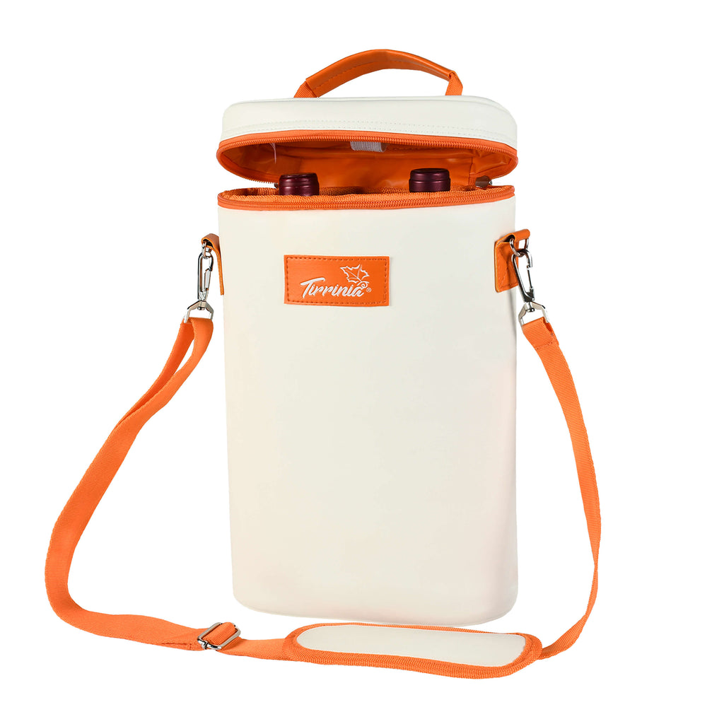 Tirrinia 2 Bottle Insulated Wine Bag – Stylish Wine Tote for Travel, Picnic & Gifting - Home and Garden product photo