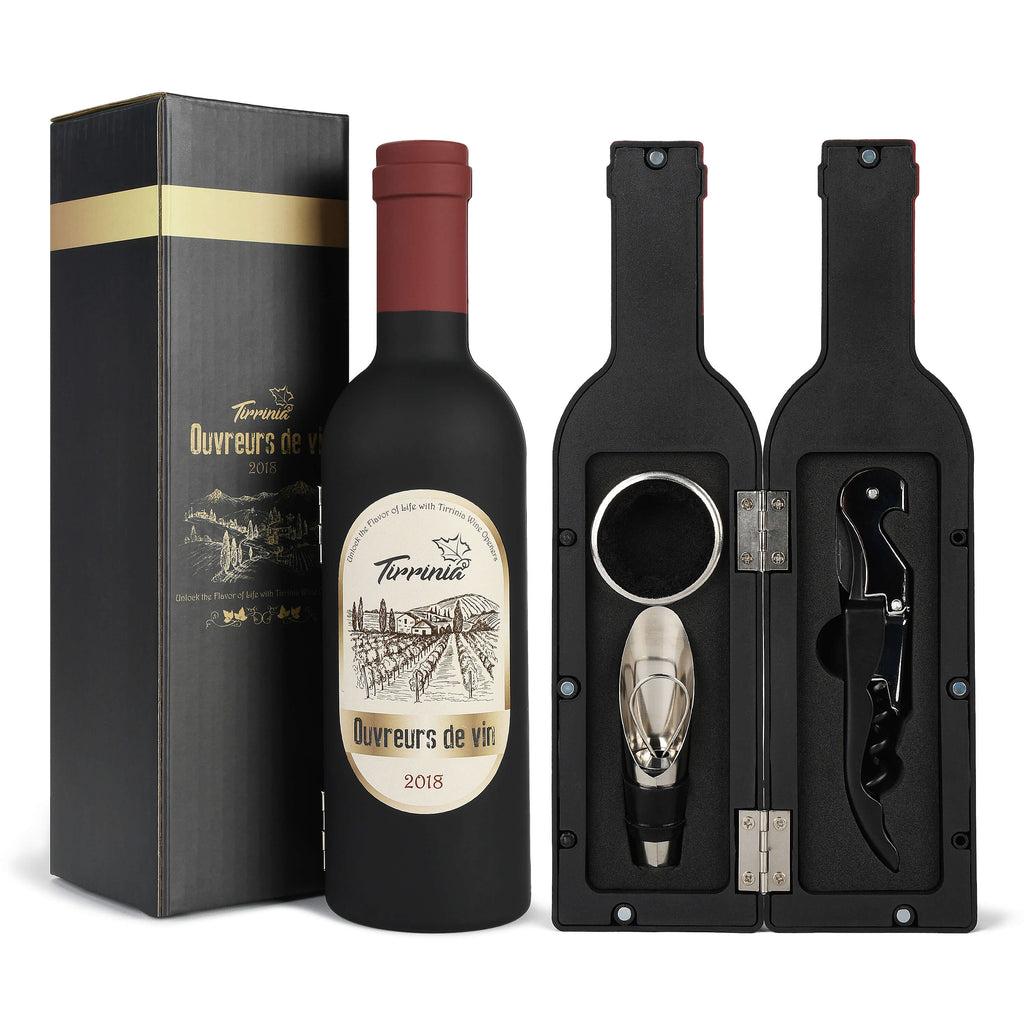 Tirrinia Wine Opener Gift Set, Wine Corkscrew Opener Raffle Gift for game winners adults,bridal shower prizes,Wine Opener Kit