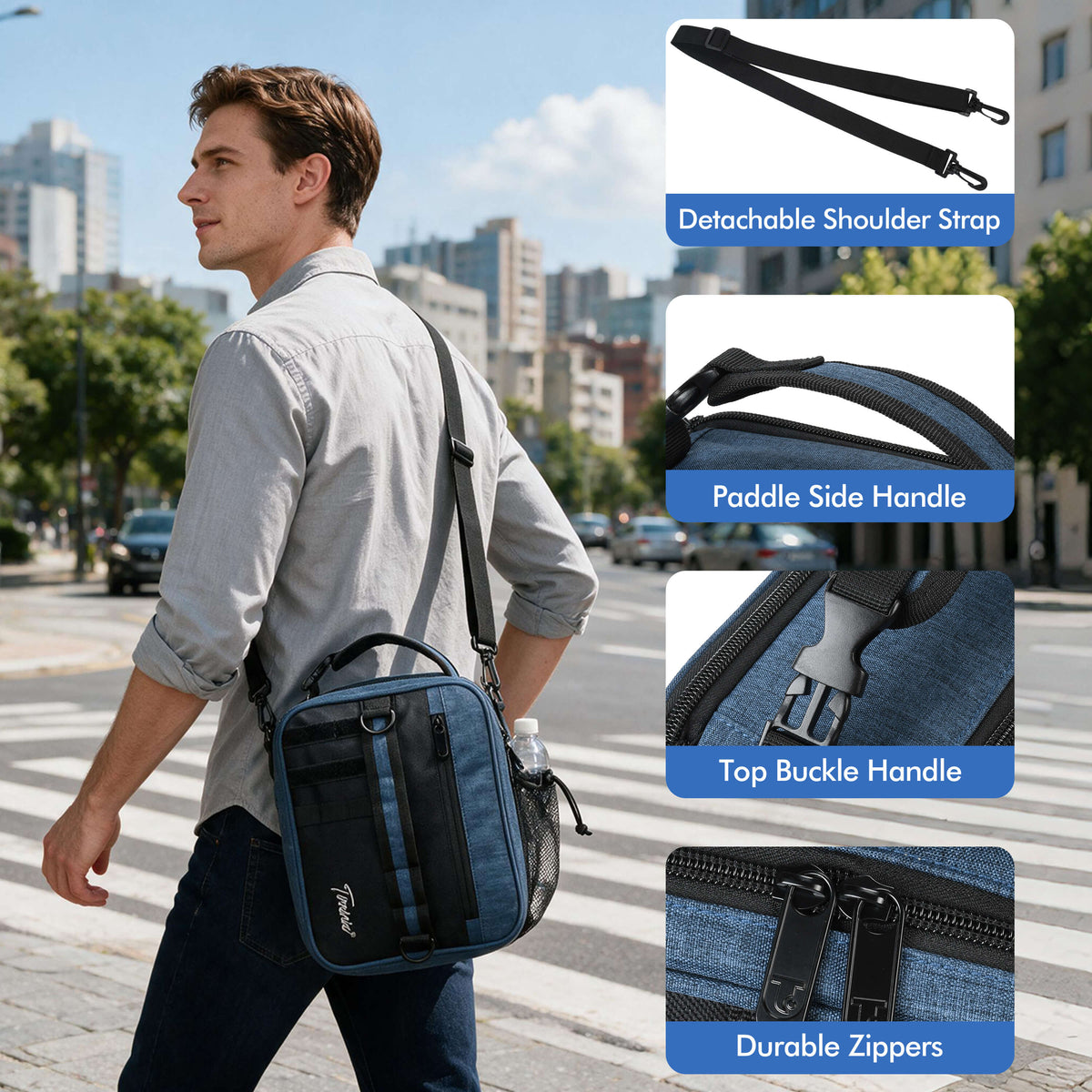 Tirrinia Expanded Insulated Cooler — 6.5L to 9.5L, Leakproof, 4 Ways to Carry