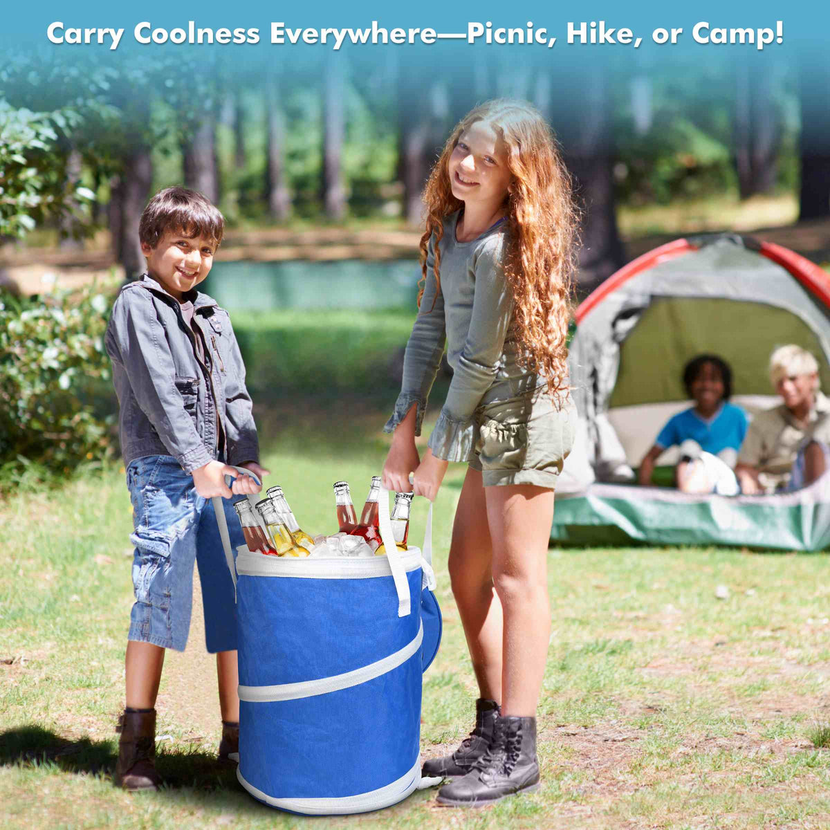 Tirrinia Collapsible Pop-Up Cylinder Cooler Bag product image 9