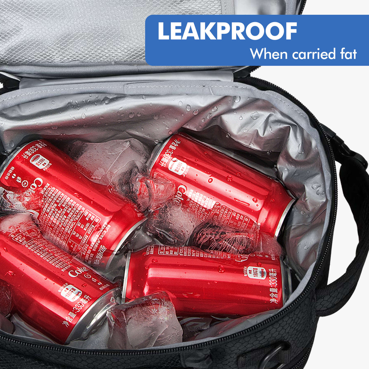 Tirrinia Expanded Insulated Cooler — 6.5L to 9.5L, Leakproof, 4 Ways to Carry