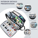 Tirrinia Travel Toiletry Bag – Waterproof Organizer with Dry & Wet Separation detail view