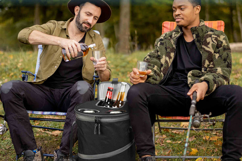 Tirrinia Collapsible Pop-Up Cylinder Cooler Bag