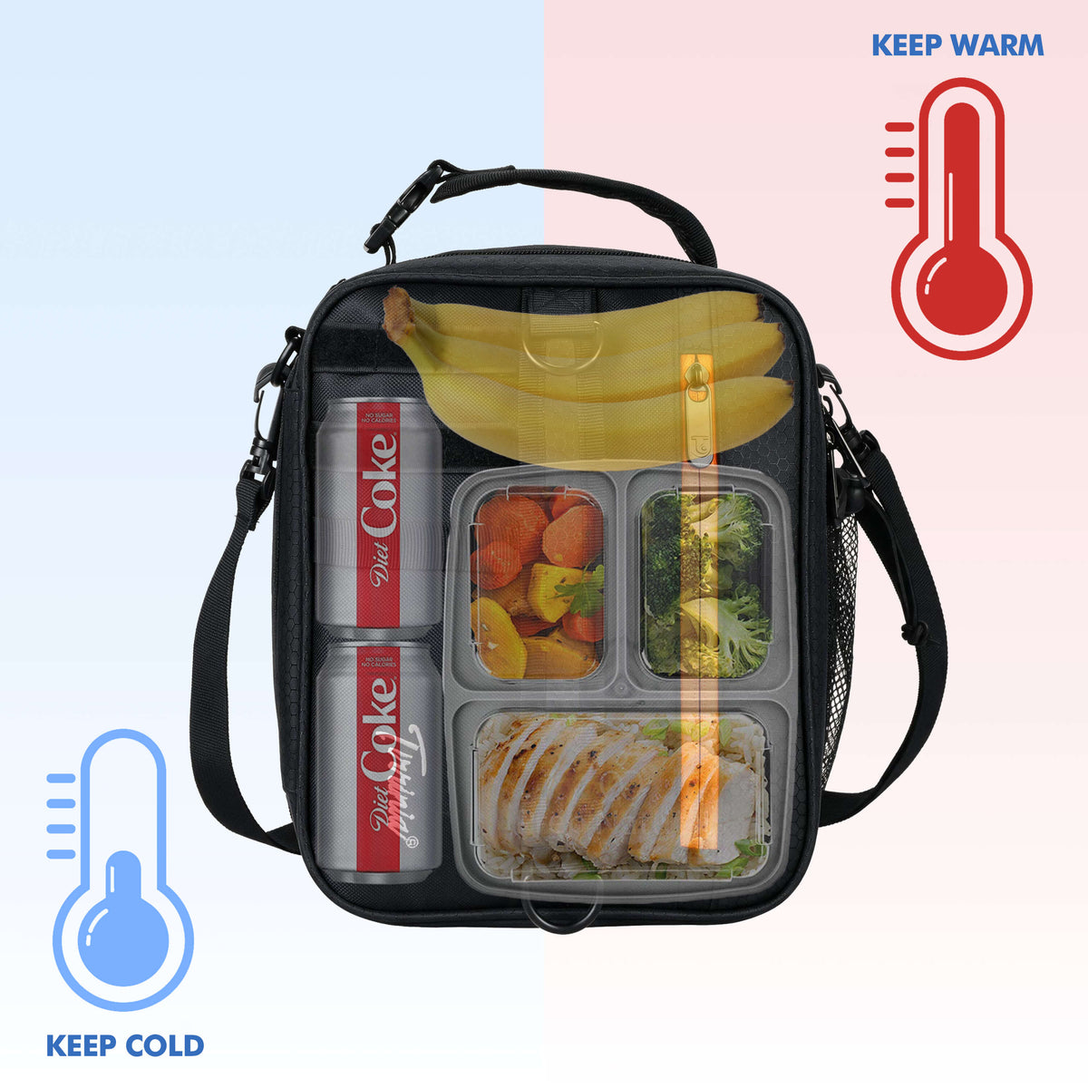 Tirrinia Expanded Insulated Cooler — 6.5L to 9.5L, Leakproof, 4 Ways to Carry