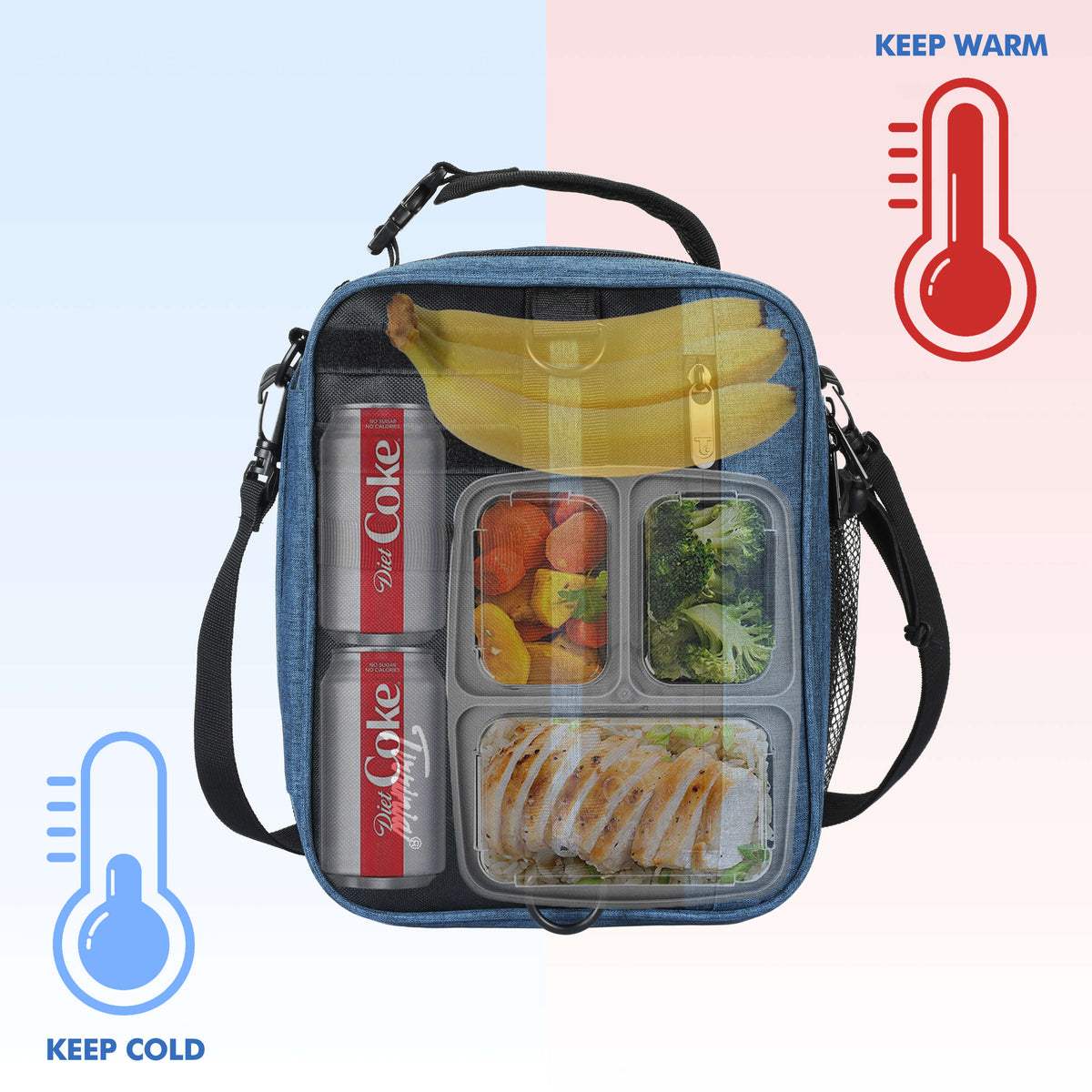 Tirrinia Expanded Insulated Cooler — 6.5L to 9.5L, Leakproof, 4 Ways to Carry