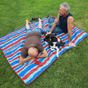Quality Large Picnic Blanket 70" X 80" with USA Pattern Design