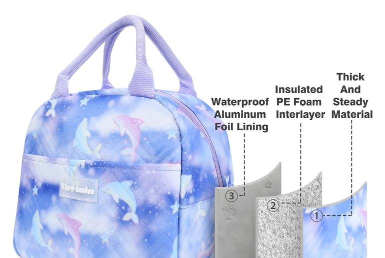 Tirrinia Small Insulated Lunch Cooler Bag for Kids newarrivals style