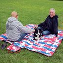 Quality Large Picnic Blanket 70" X 80" with USA Pattern Design