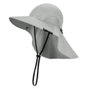 Solaris Unisex Outdoor Sun Protection Fishing Cap with Neck Flap Wide Brim Mesh Hat for Travel Camping Hiking Hunting front v