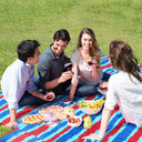 Quality Large Picnic Blanket 70" X 80" with USA Pattern Design