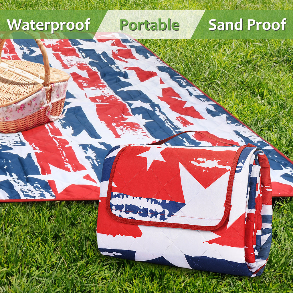 Large Picnic Beach Blanket | Waterproof Sandproof Outdoor Mat