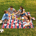 Quality Large Picnic Blanket 70" X 80" with USA Pattern Design