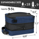 Tirrinia Expandable Insulated Lunch Cooler Bag Patchwork Color size chart