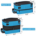 Tirrinia Expandable Insulated Lunch Cooler Bag Patchwork Color size chart