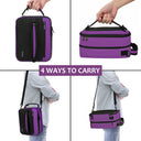 Tirrinia Expandable Insulated Lunch Cooler Bag Patchwork Color