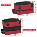Tirrinia Expandable Insulated Lunch Cooler Bag Patchwork Color size chart