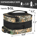Tirrinia Expandable Insulated Lunch Cooler Bag Patchwork Color