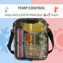 Tirrinia Expandable Insulated Lunch Cooler Bag Patchwork Color product image 21
