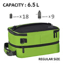 Tirrinia Expandable Insulated Lunch Cooler Bag Patchwork Color size chart