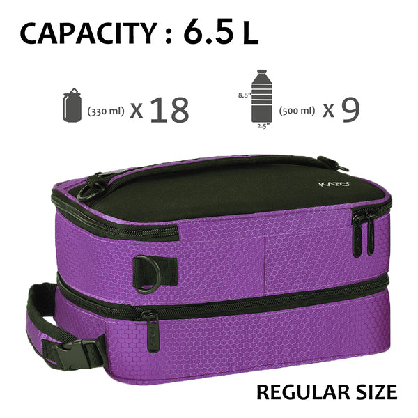 Tirrinia Expandable Insulated Lunch Cooler Bag Patchwork Color size chart