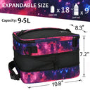 Tirrinia Expandable Insulated Lunch Cooler Bag Patchwork Color