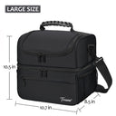 Tirrinia Extra Large Adult Insulated Lunch Bag size chart
