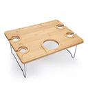 Tirrinia Folding Wooden Picnic Table for Outdoor close-up detail