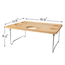 Tirrinia Folding Wooden Picnic Table for Outdoor size chart