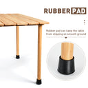 Tirrinia Foldable Picnic Table with Carrying Bag 26" x 26"