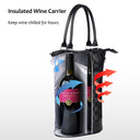 Tirrinia 2 Bottle Wine Gift Tote with Corkscrew for Outdoor