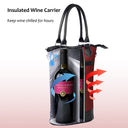 Tirrinia 2 Bottle Wine Gift Tote with Corkscrew for Outdoor