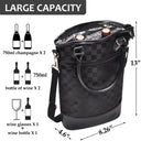 Tirrinia 2 Bottle Wine Gift Tote with Corkscrew for Outdoor