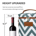 Tirrinia 2 Bottle Wine Gift Carrier Bag for Women