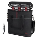 Tirrinia 3 Bottle Insulated Wine Tote Bag with Corkscrew front view