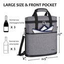 Tirrinia 3 Bottle Insulated Wine Tote Bag with Corkscrew product image 10