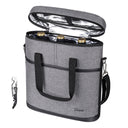 Tirrinia 3 Bottle Insulated Wine Tote Bag with Corkscrew - Home and Garden product photo