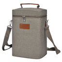 Tirrinia 4 Bottle Wine Cooler Tote Bag for Wine Travel side view