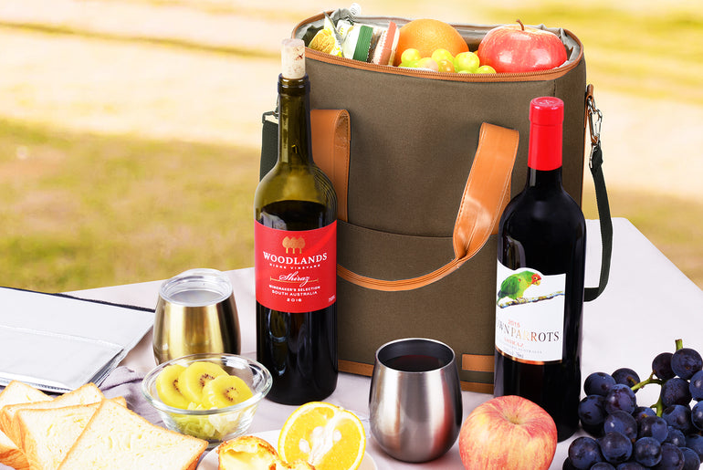 Tirrinia 6 Bottle Wine Purse Cooler for Wine Travel product image 13
