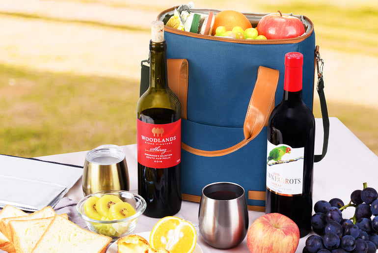 Tirrinia 6 Bottle Wine Purse Cooler for Wine Travel product image 6