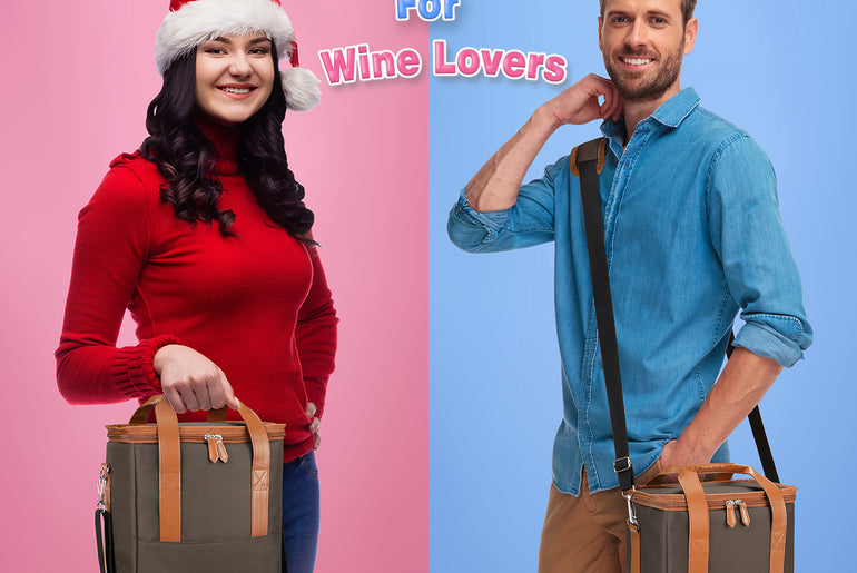 Tirrinia 6 Bottle Wine Purse Cooler for Wine Travel product image 10