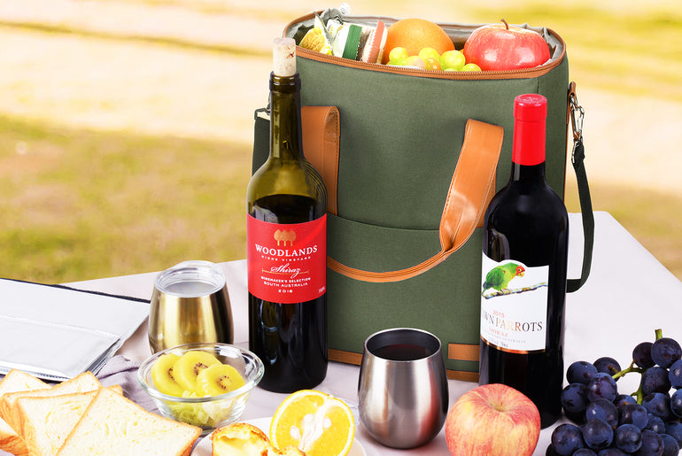 Tirrinia 6 Bottle Wine Purse Cooler for Wine Travel product image 27