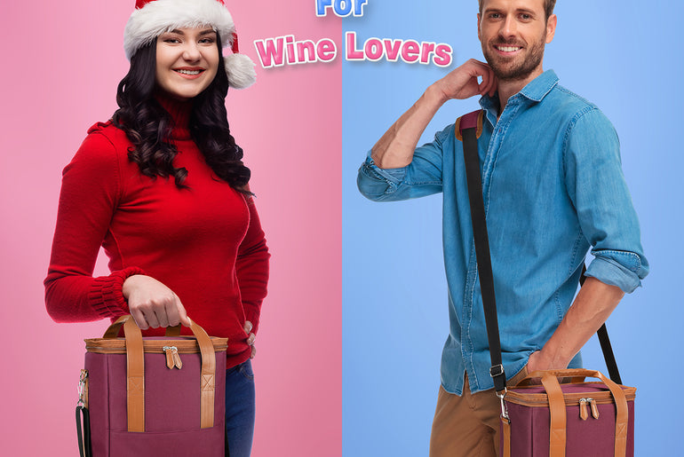 Tirrinia 6 Bottle Wine Purse Cooler for Wine Travel product image 17