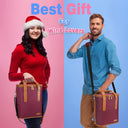 Tirrinia 6 Bottle Wine Purse Cooler for Wine Travel product image 17