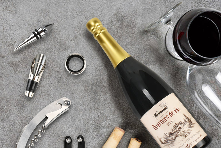 Tirrinia 5Pcs Wine Opener Gift Set Champagne
