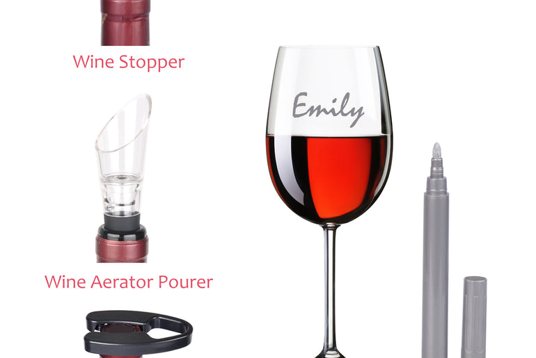 Tirrinia 5-Piece Wine Opener Gift Set – Elegant Wine Accessories Gift Box back view