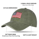Solaris by Tirrinia American Flag Baseball Cap back view